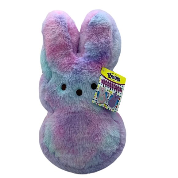 Peeps Reversible Bunny Plush Toy Multicolor Soft Stuffed Animal For Kids NWT 12” - Picture 1 of 9